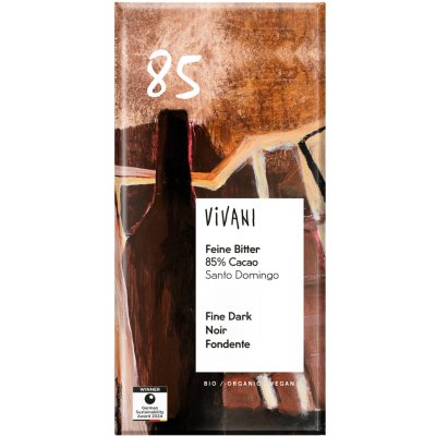Vivani hořká čokoláda 85% Santo Domingo 100 g – Hledejceny.cz