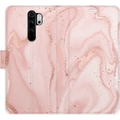 Pouzdro iSaprio Flip s kapsičkami na karty - RoseGold Marble Xiaomi Redmi Note 8 Pro – Zboží Mobilmania