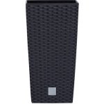 Prosperplast Květináč Rato square 40 x 40 x 75 cm antracit – Zboží Dáma