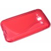 Pouzdro a kryt na mobilní telefon Pouzdro S CASE Samsung J100 Galaxy J1 červené