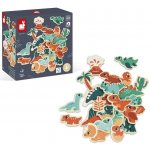 Janod Dřevěné magnetky Dinosauři 24 ks – Zboží Dáma