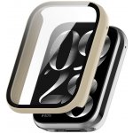 VSECHNONAMOBIL 101563 PC FULL COVER Plastový kryt se sklem pro Xiaomi Smart Band 9 Pro IVORY – Zboží Živě