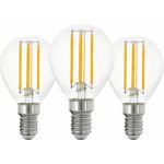 Eglo LED žárovka E14 P45 7W 806lm 2700K 45 x 78 mm čirá 3 ks – Hledejceny.cz