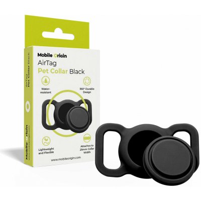 Mobile Origin AirTag Pet Collar Black (MO-APC-BLK) – Zboží Mobilmania