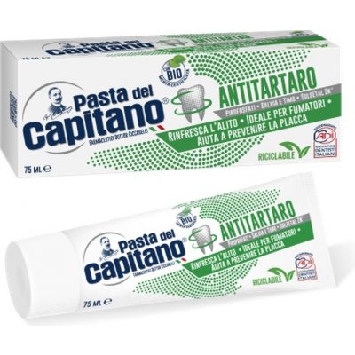 Pasta del Capitano Antitartaro zubní pasta pro kuřáky s BIO mátou 75 ml – Zbozi.Blesk.cz