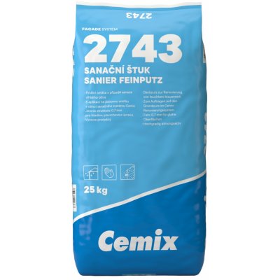 Cemix 2743 Omítka sanační štuková 25 kg – Hledejceny.cz