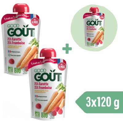 Good Gout BIO kapsička Mrkev s malinami 120 g – Hledejceny.cz