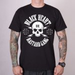 Pánské triko black Heart BASTARD GANG SKULL černá – Hledejceny.cz