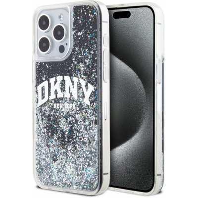 DKNY Liquid Glitter Arch Logo pro iPhone 14 Pro Black – Zboží Mobilmania