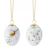 Royal Copenhagen Porcelánové velikonoční ozdoby 2026 Chamomiles – set 2 ks, bílá barva, porcelán – Sleviste.cz
