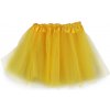 Dětský karnevalový kostým sukýnka 4 vrstvá 9 žlutá