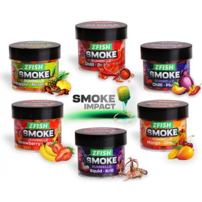Zfish Smoke Dumbells 8 mm 20 g Strawberry Banana – Sleviste.cz
