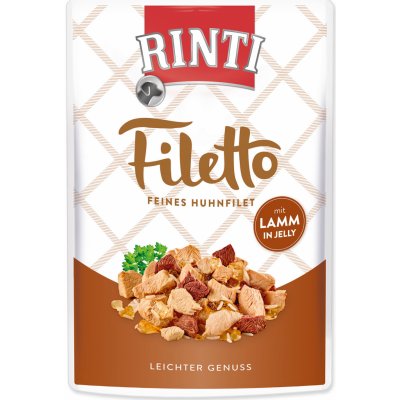 Rinti Filetto Adult kuře & jehně v želé 100 g – Zboží Mobilmania