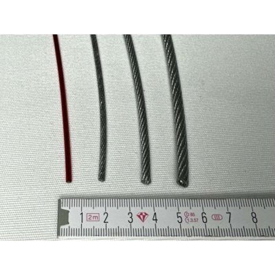 Mikel Ocelové lanko potažené PVC - metráž 4mm | 3012603 – Sleviste.cz