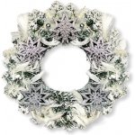 Laalu Věnec Stříbrná hvězda 30 cm – Hledejceny.cz