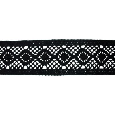 Bavlněná paličkovaná krajka 2075V/40mm černá/5m – Hledejceny.cz