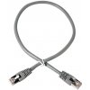 síťový kabel Gembird PP6A-LSZHCU-0.5M patch, RJ45, cat. 6A, SFTP, LSZH, 0.5m, šedý