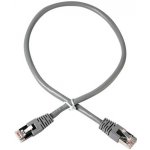 Gembird PP6A-LSZHCU-0.5M patch, RJ45, cat. 6A, SFTP, LSZH, 0.5m, šedý – Zboží Živě