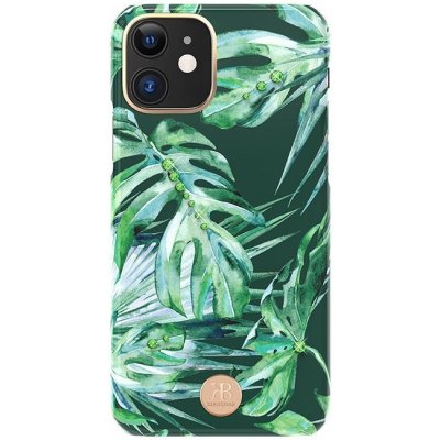 Pouzdro Kingxbar Blossom Swarovski iPhone 11 - traviny – Zboží Mobilmania