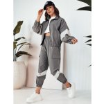 Dstreet dámská tepláková souprava Harol tmavě šedá AY1022 – Zboží Dáma