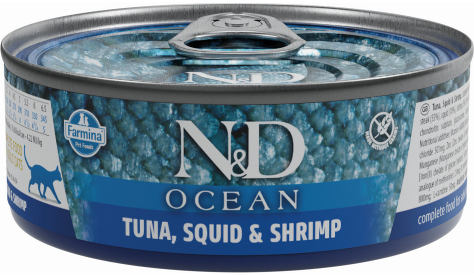 N&D cat OCEAN tuna squid & shrimp 70 g