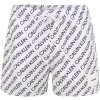 Koupací šortky, boardshorts Calvin Klein bílé plavky Short Drawstring Print