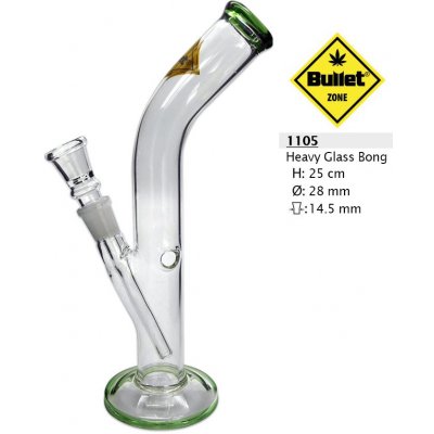 KRCZ Skleněný bong Cannabis 30 cm – Zboží Mobilmania