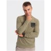 Pánské Tričko Ombre Clothing Khaki pánské tričko