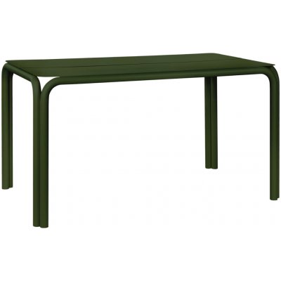 noo.ma zahradní stůl Nokk 135 x 84 cm Zelený kovový – Hledejceny.cz