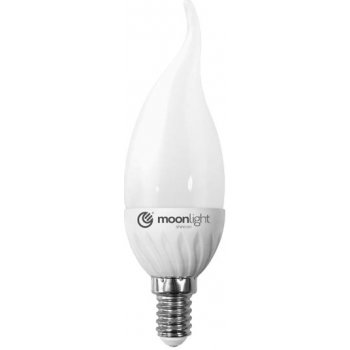 Moonlight LED žárovka E14 220-240V 5W 405lm 3000k teplá 50000h 2835 37mm/132mm