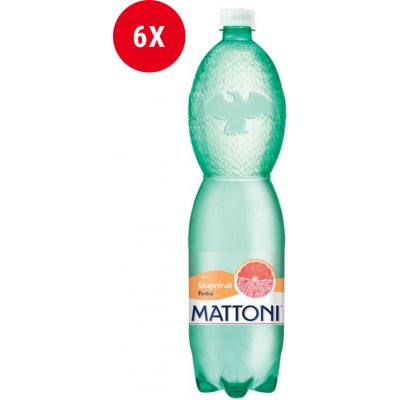 Mattoni Perlivá s příchutí grapefruitu 6 x 1,5 l – Hledejceny.cz