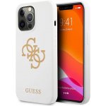 Pouzdro Guess iPhone 13 Pro Max Silicone 4G Logo bílé – Hledejceny.cz