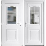 OknaDvereNaMiru.cz Vchodové dveře 3D 302 Bílá / Bílá 105 x 215 cm – Hledejceny.cz