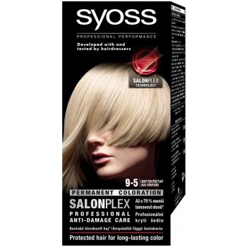 Syoss Permanent Coloration Permanent Blond permanentní barva na vlasy 9-5 Frozen Pearl Blond 50 ml