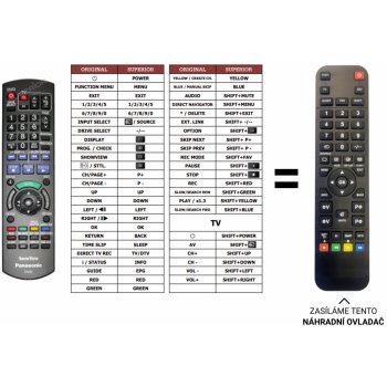 Dálkový ovladač Predátor Panasonic DMR-EX79