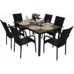 DEOKORK Zahradní ratanová sestava SIENA 1+6 stůl 205x90 cm – Hledejceny.cz