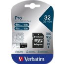 paměťová karta Verbatim Pro U3 microSDHC 32 GB 47041