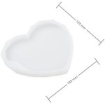 Manumi Silikonová forma na odlévání kreativní hmoty srdce 125x105x10mm 1 ks – Sleviste.cz