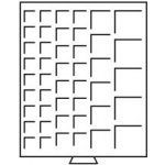 LEUCHTTURM Boxy na mince čtvercové tmavě červené Velikost 1 pole Různé – Zbozi.Blesk.cz