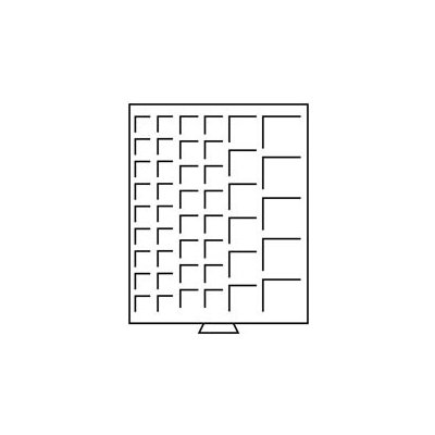 LEUCHTTURM Boxy na mince čtvercové tmavě červené Velikost 1 pole Různé – Zbozi.Blesk.cz