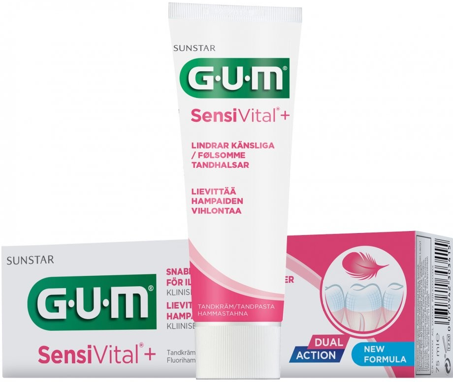 GUM SensiVital+ zubní gel pro citlivé zuby 75 ml