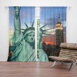 Sablio Závěs Socha Svobody: 2ks 140x250cm – Hledejceny.cz