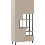 Marckeric Perla knihovna béžová/bílá 84x175x34 cm – Zboží Dáma