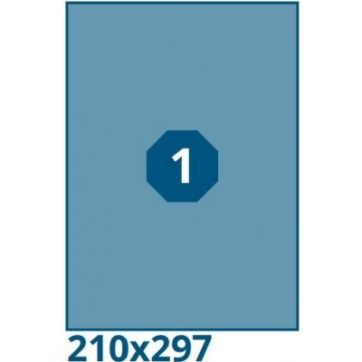 KZK tiskárna Print etikety A4 - 210 x 297 mm - 100 ks – Zboží Dáma