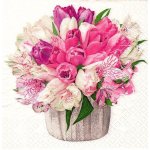 Ubrousek 33x33 cm TULIPÁNY – Zboží Mobilmania