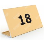 ACCEPT Stolní informační stojánek D-62 - LIBOVOLNÉ ČÍSLO - zlatá – Zboží Dáma