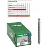 Rámová hmoždinka 7,5x80mm s válcovou hlavou pro dřevěné truhlářství SPAX 100 Ks – Hledejceny.cz