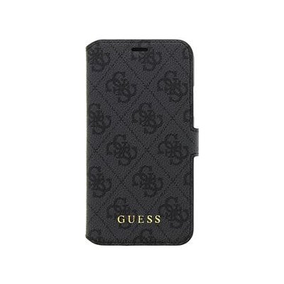 Pouzdro Guess 4G knížkové iPhone X šedé – Zboží Mobilmania
