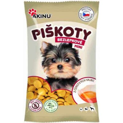 Akinu Bezlepkové mini piškoty pro psy 120 g – Zbozi.Blesk.cz