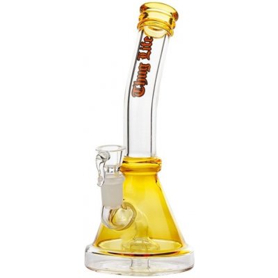 Thug Life Skleněný bong s perkolací OG Series Gold 21 cm – Zboží Dáma